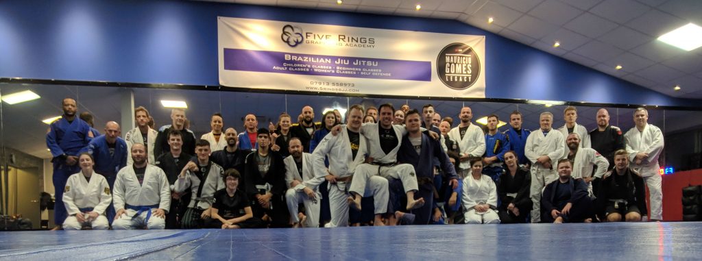 5 Rings BJJ Team Photo Jiu Jitsu Sheffield