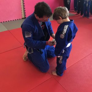 Ralph's first Brazilian Jiu Jitsu stripe Mansfield